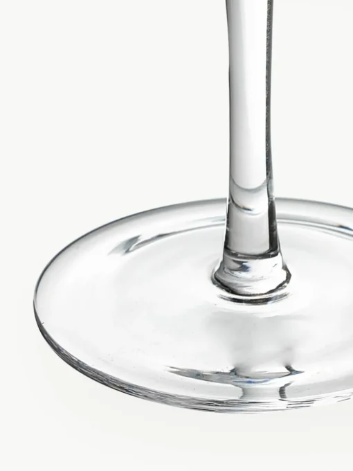 Handgemaakte champagneglazen Cami met groefstructuur, 4 stuks