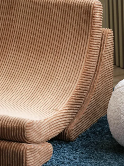 Handgemaakte corduroy kinderstoel Moon
