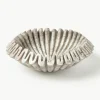 Handgemaakte decoratieve schaal Santorini van marmer, Ø 31 cm