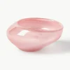 Handgemaakte decoratieve schaal Ashley van glas