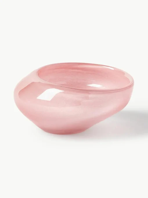 Handgemaakte decoratieve schaal Ashley van glas