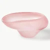 Handgemaakte decoratieve schaal Ashley van glas