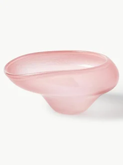 Handgemaakte decoratieve schaal Ashley van glas