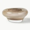 Handgemaakte decoratieve schaal Ashley van glas