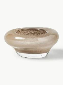 Handgemaakte decoratieve schaal Ashley van glas