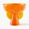 Handgemaakte decoratieve schaal Mustique in marmerlook