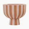Handgemaakte decoratieve schaal Toppu, H 13 cm