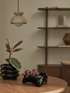 Handgemaakte decoratieve schaal Ashley van glas