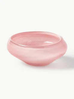 Handgemaakte decoratieve schaal Ashley van glas
