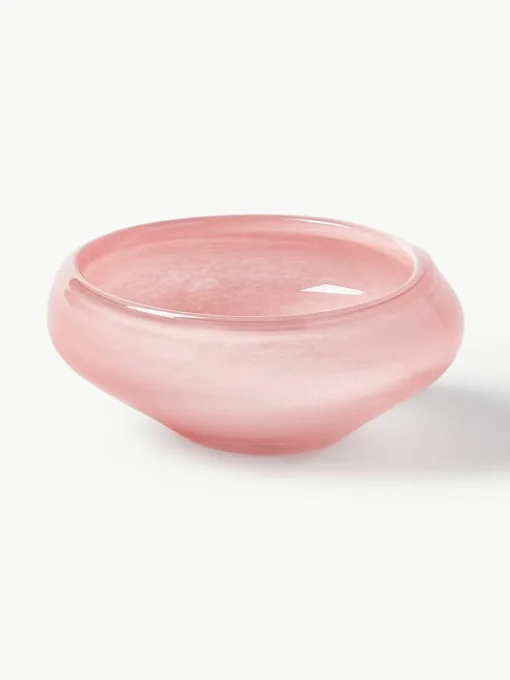 Handgemaakte decoratieve schaal Ashley van glas