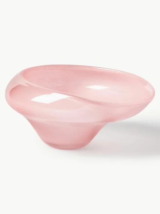 Handgemaakte decoratieve schaal Ashley van glas
