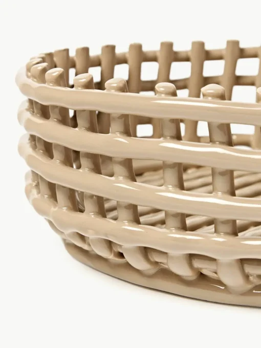 Handgemaakte decoratieve schaal Centrepiece van keramiek