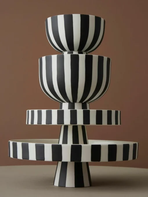 Handgemaakte decoratieve schaal Toppu, H 13 cm