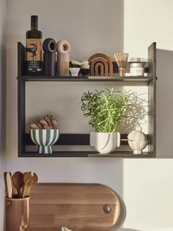 Handgemaakte decoratieve schaal Toppu, H 13 cm