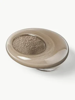 Handgemaakte decoratieve schaal Ashley van glas