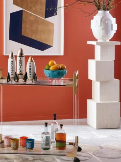 Handgemaakte decoratieve schaal Mustique