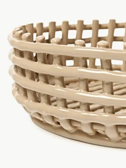 Handgemaakte decoratieve schaal Centrepiece van keramiek