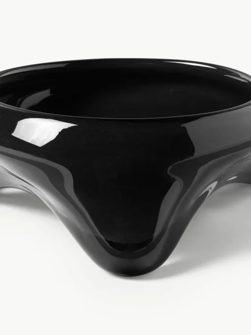 Handgemaakte decoratieve schaal Ashley van glas