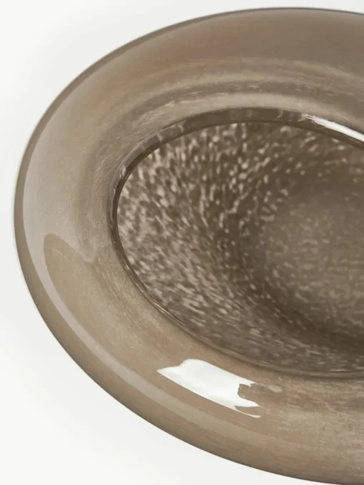 Handgemaakte decoratieve schaal Ashley van glas