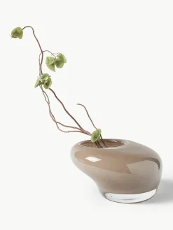 Handgemaakte decoratieve schaal Ashley van glas