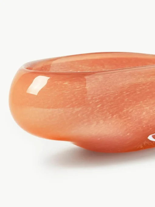 Handgemaakte decoratieve schaal Ashley van glas