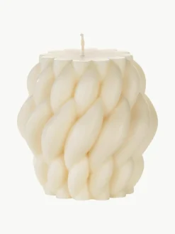 Handgemaakte design kaars Karla, H 9 cm