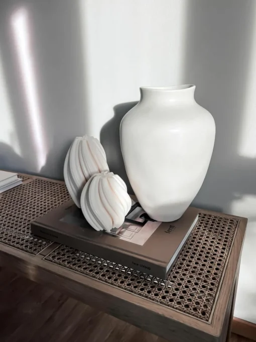 Handgemaakte design kaars Florence, H 19 cm