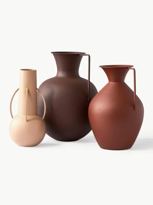 Handgemaakte design vazen Roman, set van 3