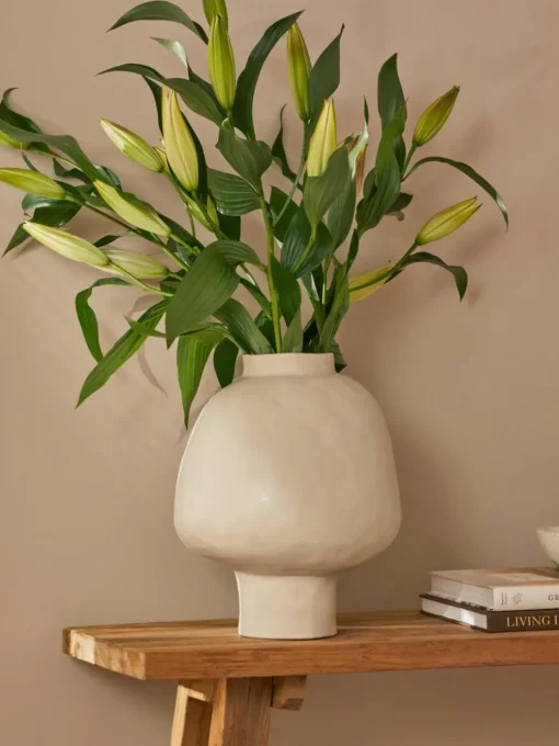 Handgemaakte designvaas Saki van keramiek, H 40 cm