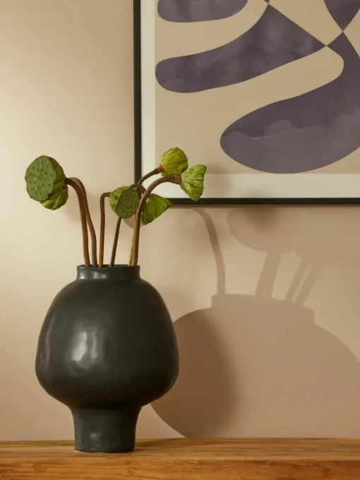 Handgemaakte designvaas Saki van keramiek, H 32 cm