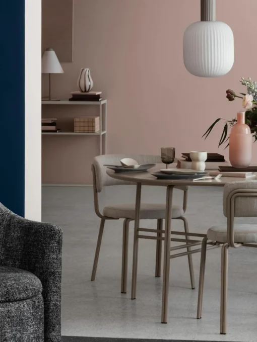 Handgemaakte dinerbord Limfjord in organische vorm