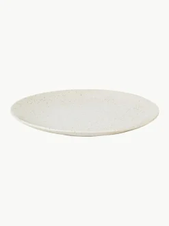 Handgemaakte dinerbord Nordic Vanilla, 4 stuks