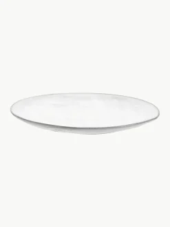 Handgemaakte dinerbord Nordic Sand, 4 stuks