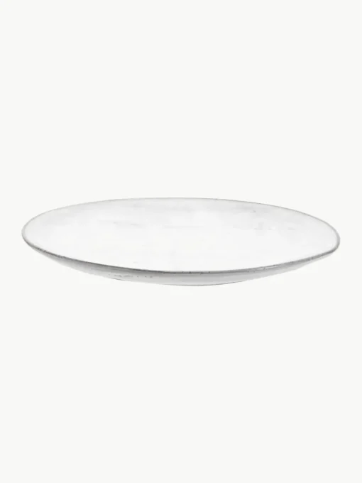 Handgemaakte dinerbord Nordic Sand, 4 stuks