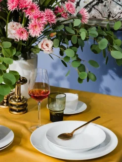 Handgemaakte dinerborden Cosmopolitan van porselein, 2 stuks