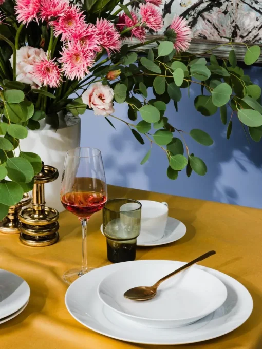 Handgemaakte dinerborden Cosmopolitan van porselein, 2 stuks