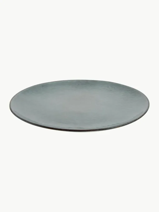 Handgemaakte dinerborden Nordic Sea, 4 stuks