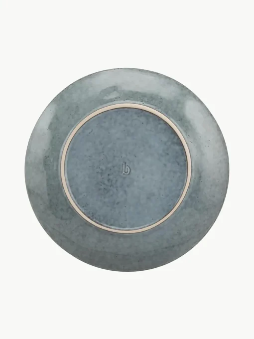 Handgemaakte dinerborden Nordic Sea, 4 stuks