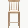 Handgemaakte eikenhouten barstoelen Eton, 2 stuks