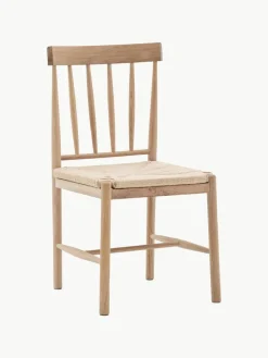 Handgemaakte eikenhouten stoelen Eton, 2 stuks