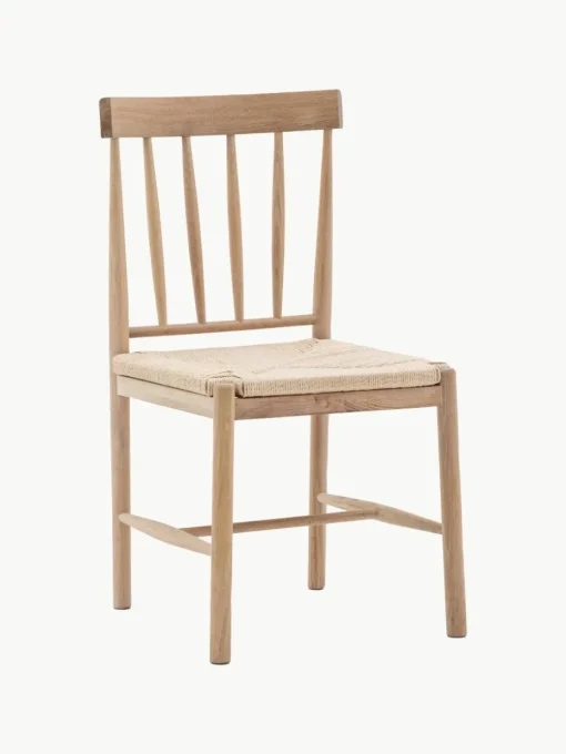Handgemaakte eikenhouten stoelen Eton, 2 stuks