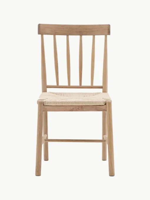 Handgemaakte eikenhouten stoelen Eton, 2 stuks