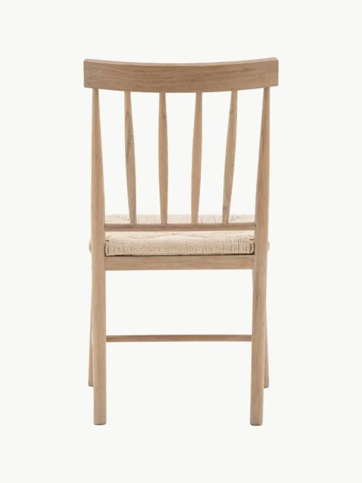 Handgemaakte eikenhouten stoelen Eton, 2 stuks