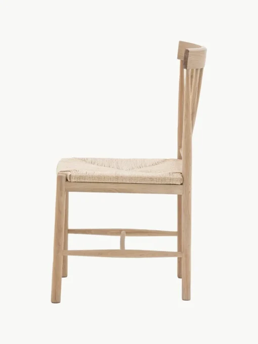 Handgemaakte eikenhouten stoelen Eton, 2 stuks