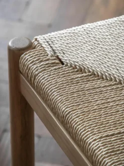 Handgemaakte eikenhouten stoelen Eton, 2 stuks