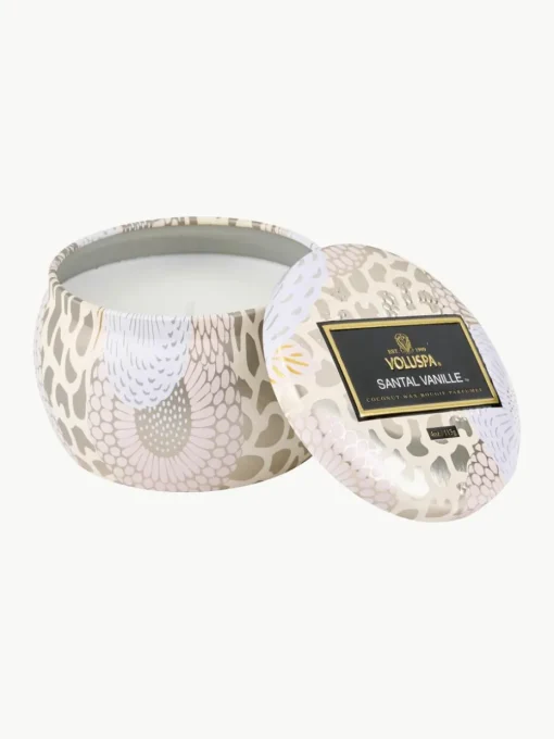 Handgemaakte geurkaars Japonica Collection (santal, bourbon vanille & oud)