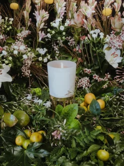 Handgemaakte geurkaars Positano (jasmijn, magnolia, oranjebloesem)