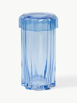 Handgemaakte glas-opbergpot Astral