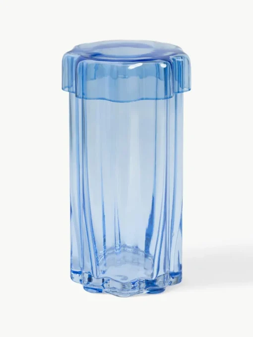 Handgemaakte glas-opbergpot Astral
