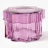 Handgemaakte glas-opbergpot Astral